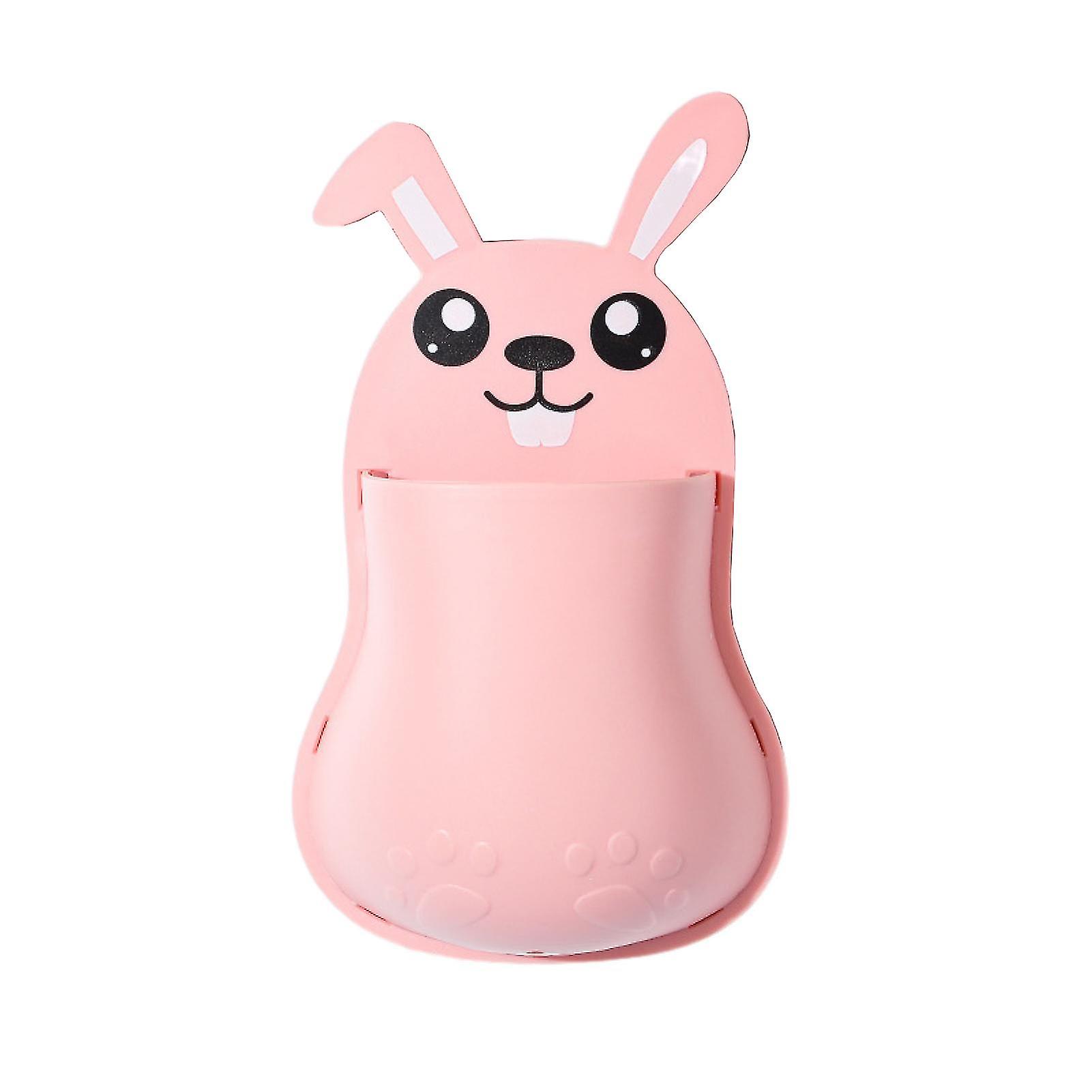 1 Set Bathroom Storage Pouch Rabbit Shape Space-saving Great Load Bearing Self Adhesive Cartoon Keep Neat Anti-slip Air Conditioning Remote Con