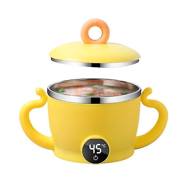 Intelligent Constant Temperature Bowl For Babies Heating Non-slip Tableware Safe Food Grade Pp Material 400ml