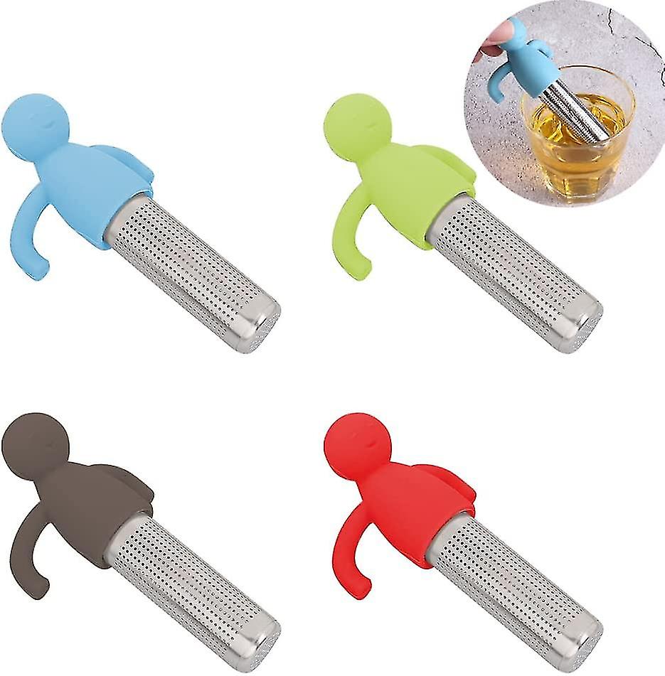 4 pakke rustfrit stål te infuser til løs bladte - ekstra fint mesh - sødt genanvendeligt tefilter