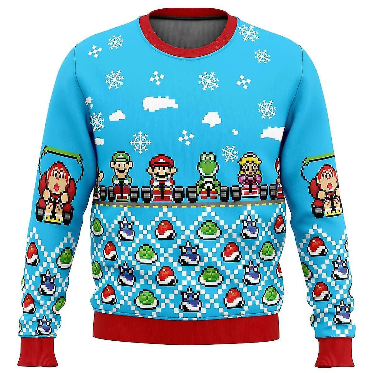 2023 Julkarneval Unisex Jultröja Anime Cosplay3d Tröja Höst Och Vinter Kläder Gåva