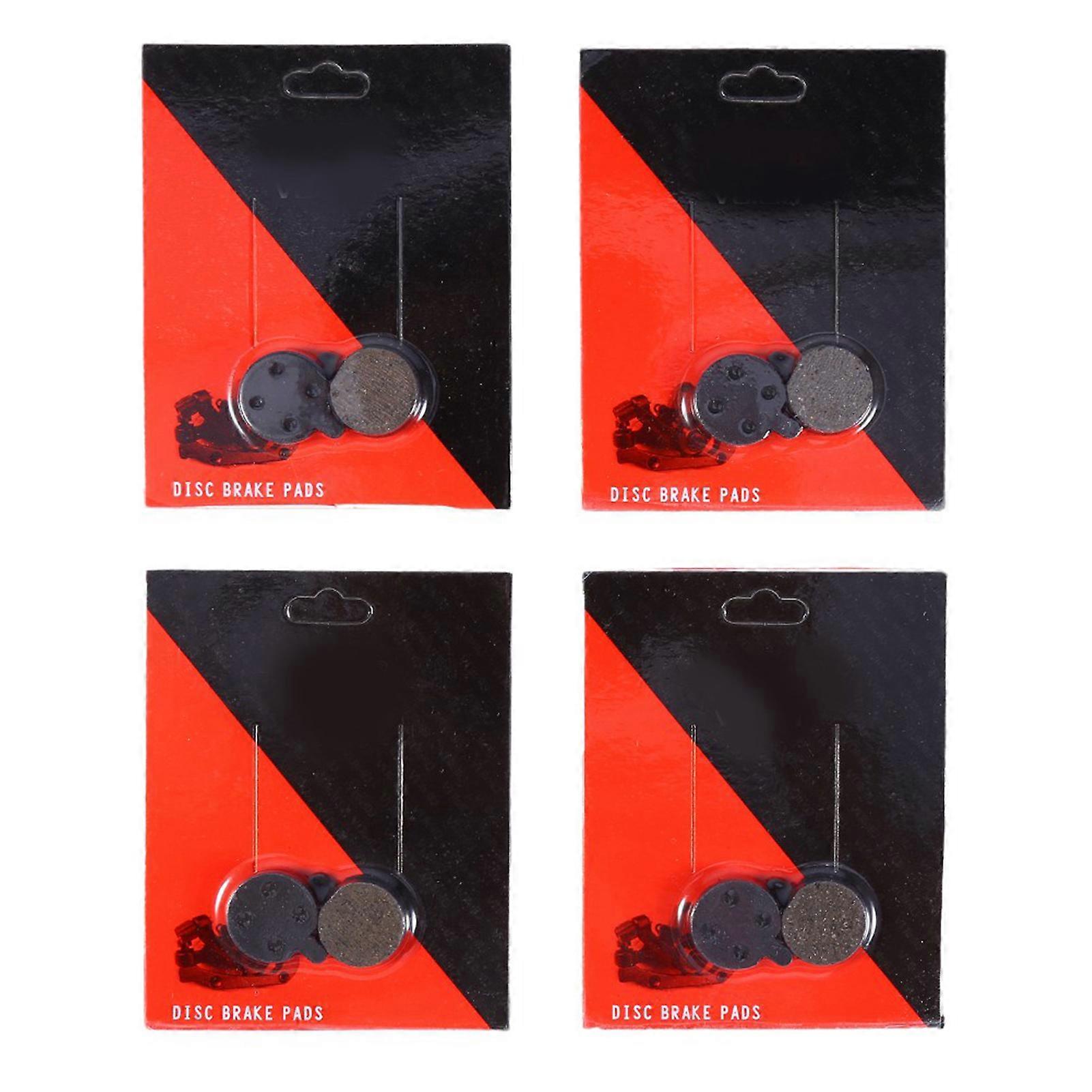 4 Pairs Black High Quality Resin Semimetal Disc Brake Pad For Mountain Bike Bicycle