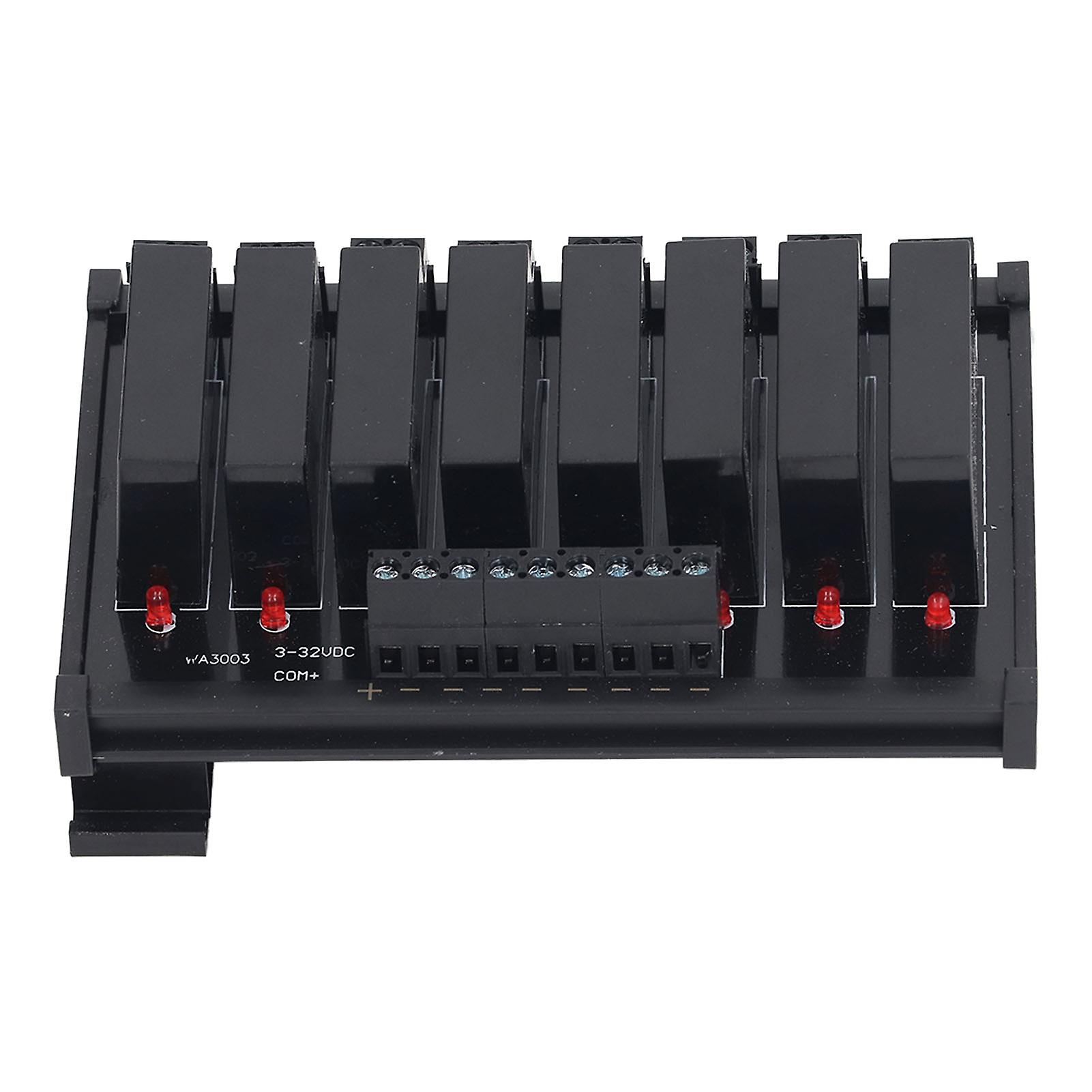 8 Channel Solid State Relay Module Input 3 to 32VDC Load 5 to 8A 24‑480VAC for Industrial Control