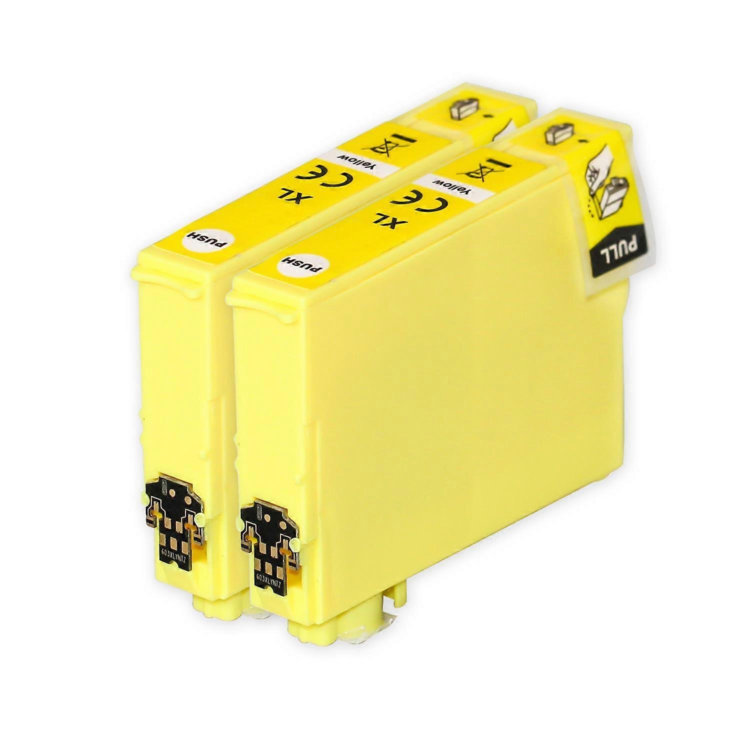 2 Yellow Ink Cartridge to replace Epson T2714 (27XL Series) Compatible/non-OEM from Go Inks
