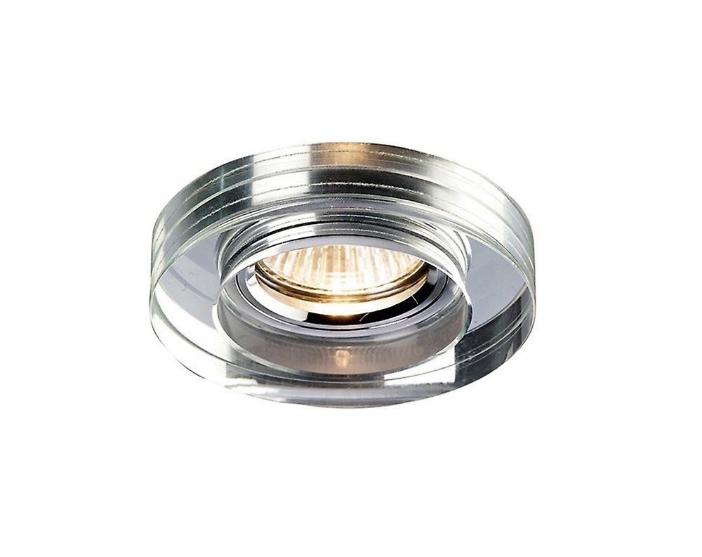 Crystal Recessed Downlight Deep Round RIM ONLY Clear, Requires 100035310 To Complete The Item