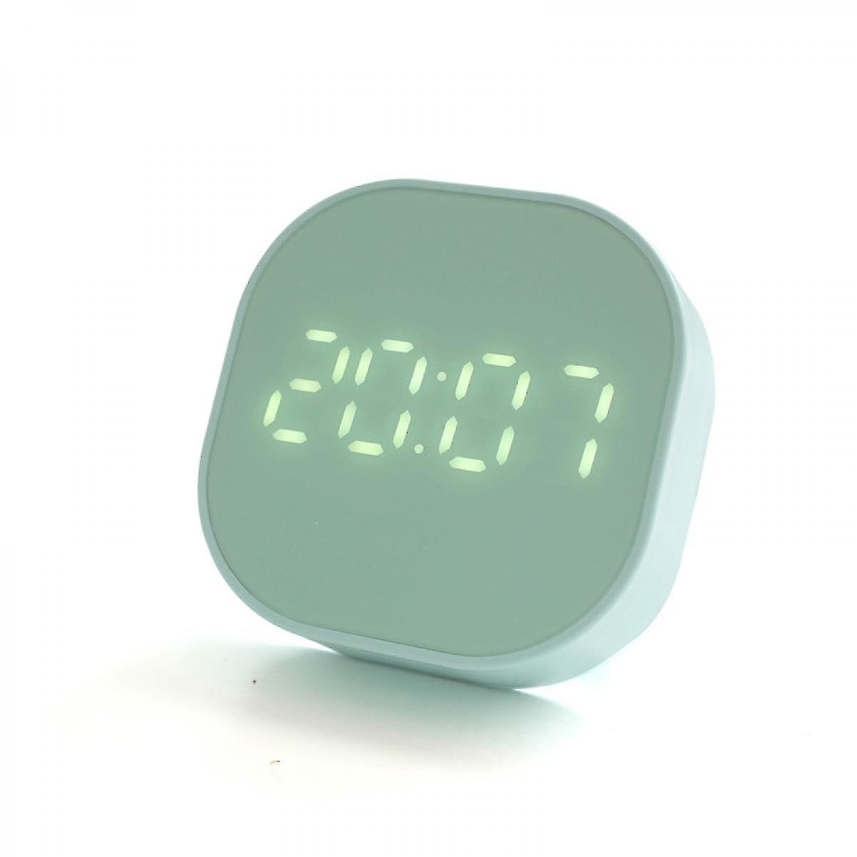 Shower Wall Clock Temperature Display With Suction Cup Kitchen And Bathroom Touch Screen Timer Green