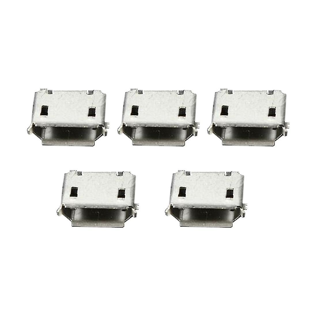 50pcs Micro Usb Type B Female 5pin Smt Socket Jack Connector Port Pcb Board