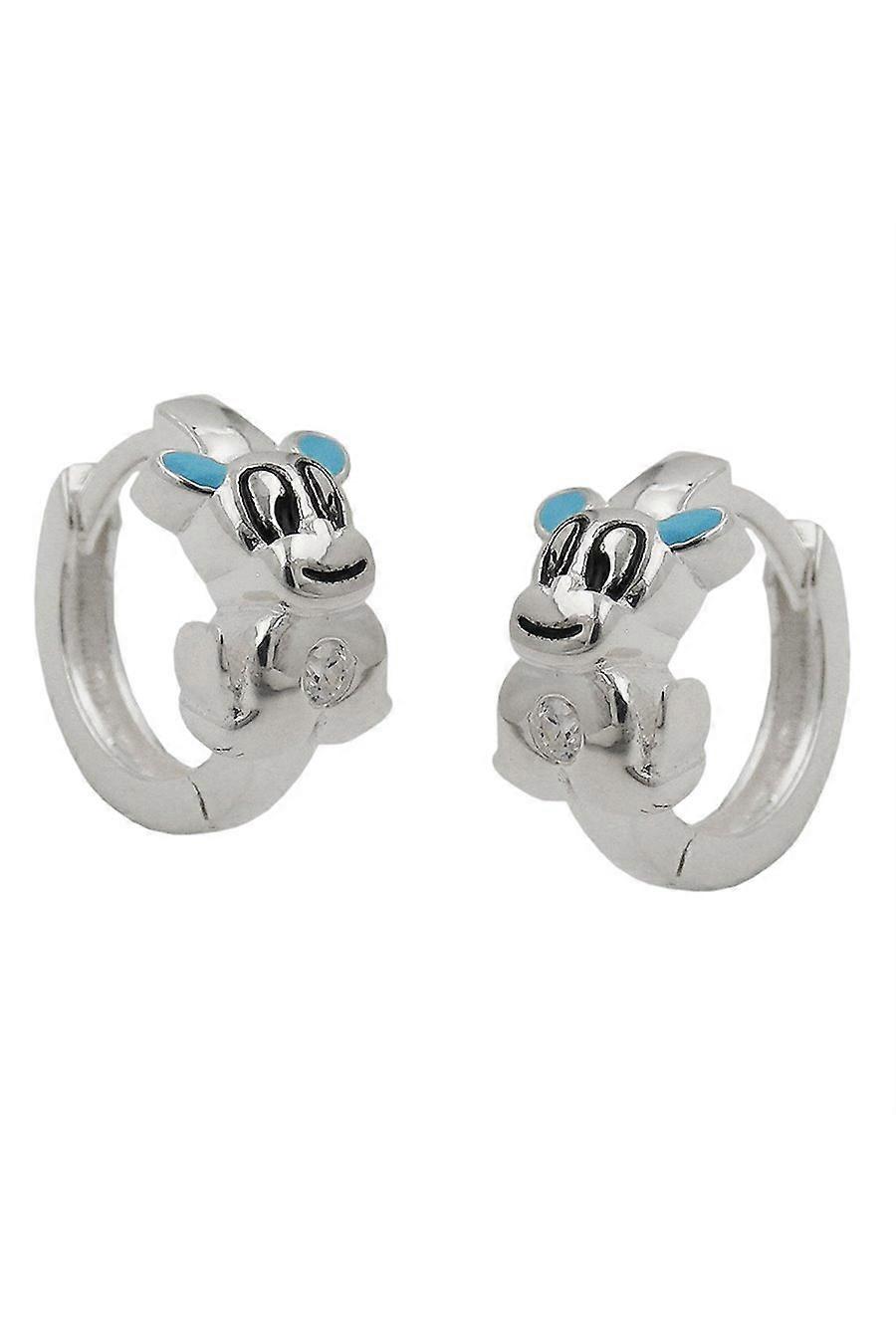 Hoop Earrings Little Dog Silver 925 - Gl93634