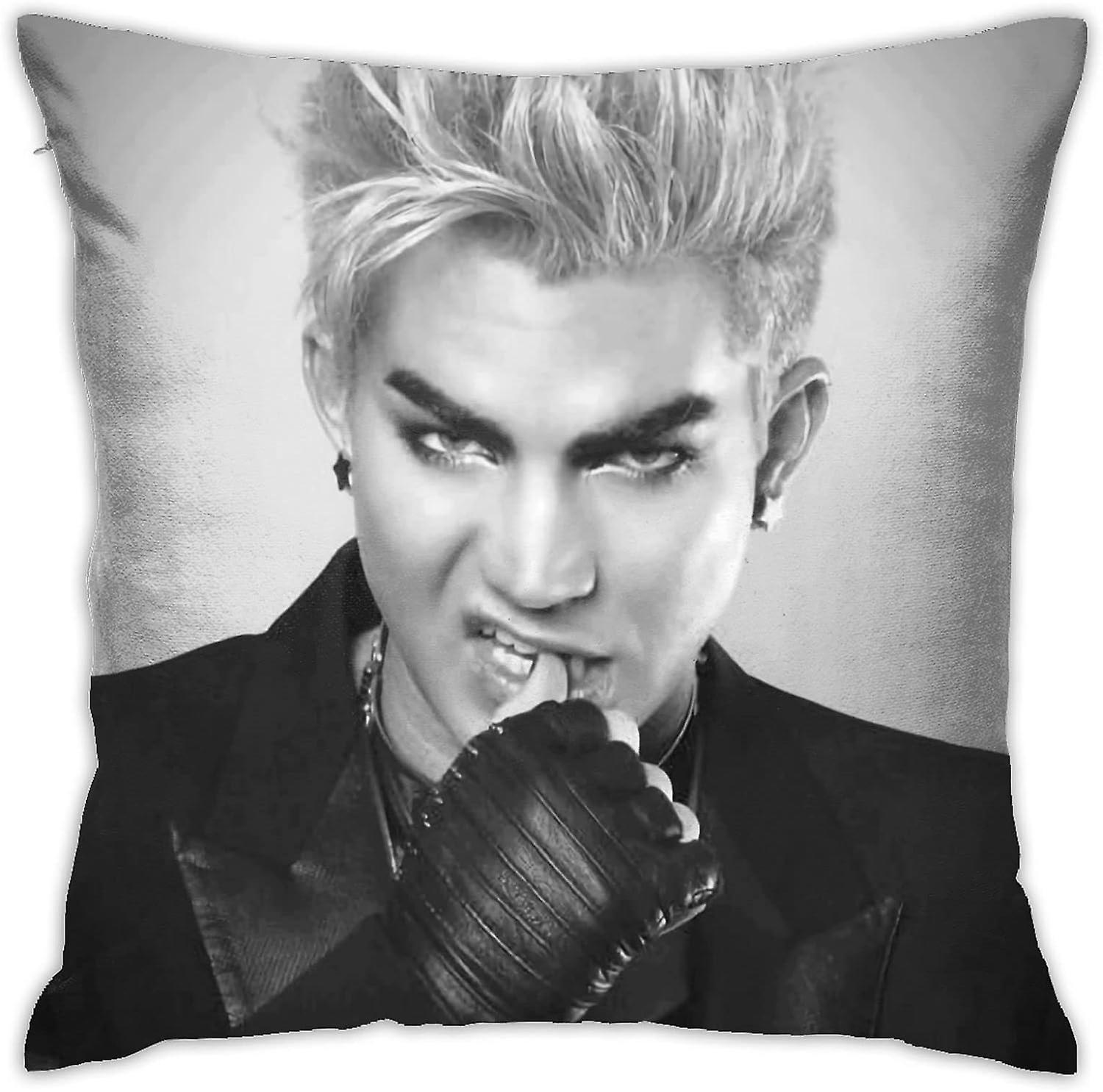 Adam Lambert Pillow Covers Plush Surface Double Sided Printing Pillow case - 18x18 inch -[A1986]