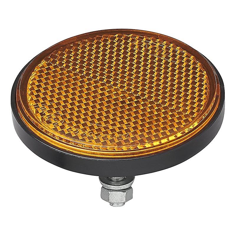 Reflector amber 60mm with bolt 5mm