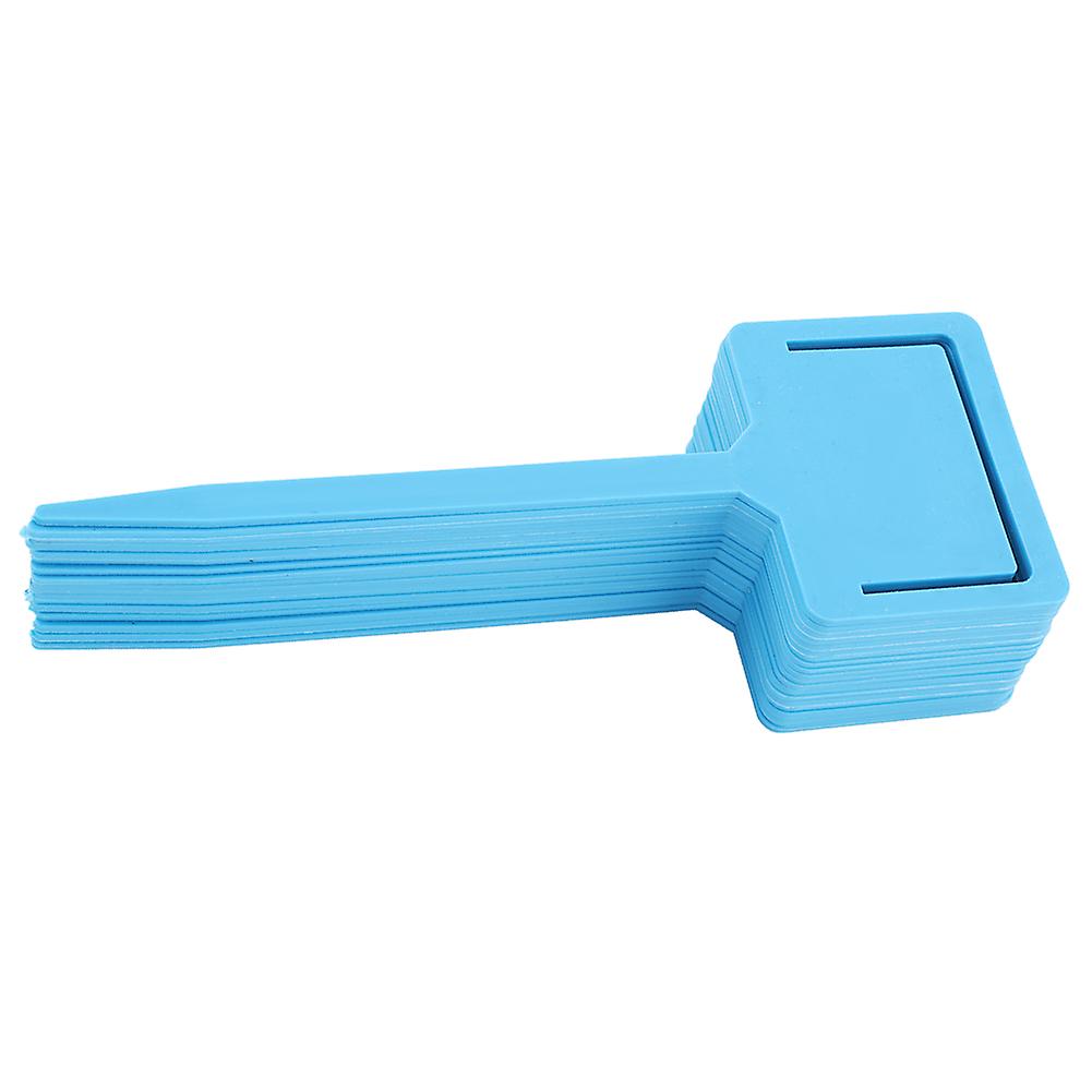 20PCS PVC Waterproof Durable Gardening Flower Plant Label Tags Garden Seed Stake Tool Blue