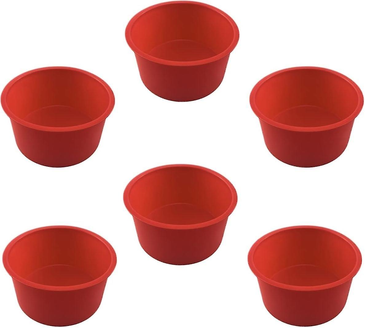 6pcs 10cm Silicone Cake Molds for Baking Molds