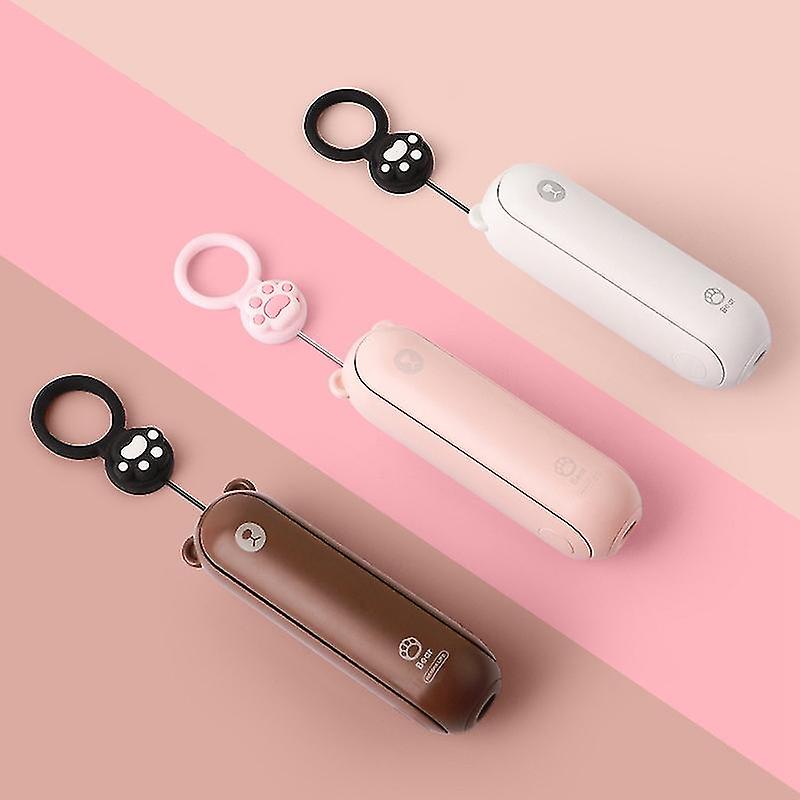 Bear Folding Small Fan Portable Charging Small Student Silent Handheld Cartoon Small Fan