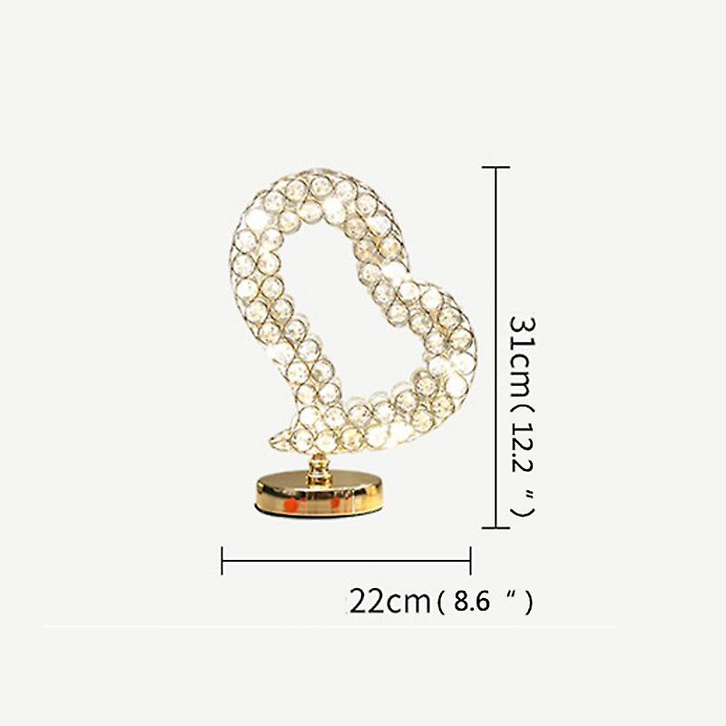Moderne bord LED lampe krystall kreativ design skrivebord lys for hjemmet bryllupsrom dekorasjon soverom seng
