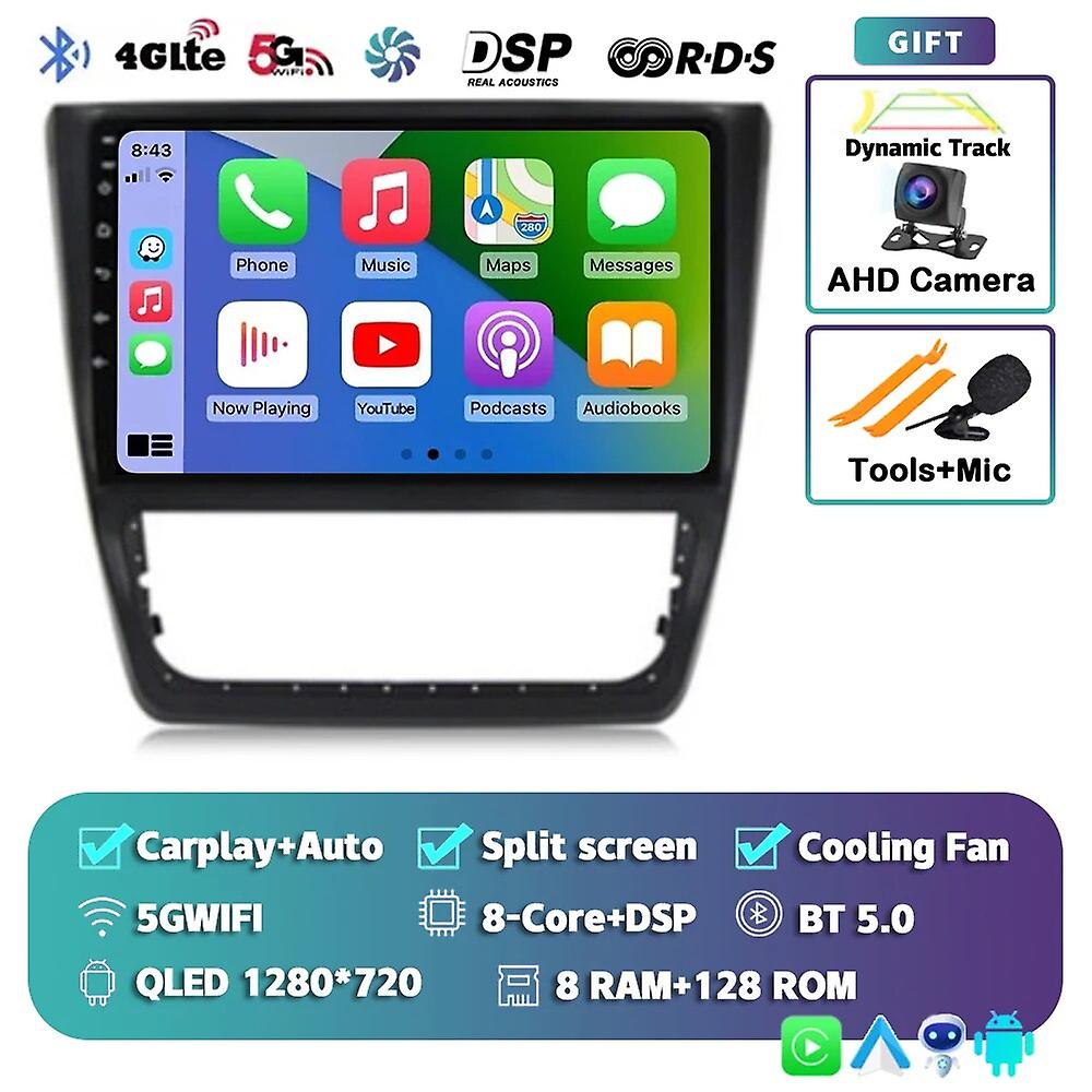 Android 13 Carplay Auto Wifi+4g Dsp Car Radio For Skoda Yeti 5l 2009-2014 Multimedia Gps Video Player Stereo