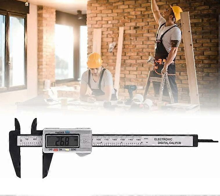 Digital Vernier Caliper, Additional Large LCD Display Digital Vernier Metric Conversion Measure Tool Professional Caliper for Measuring Step Depth Ind