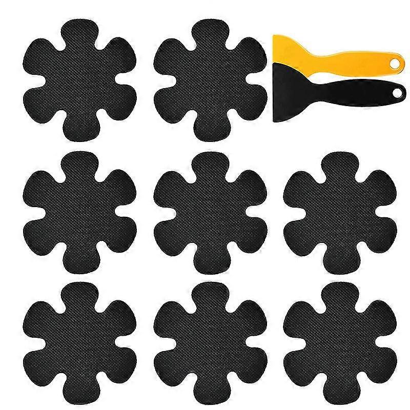 Premium Quality Bath Shower Squeegee Non-slip Stickers Black20pcs