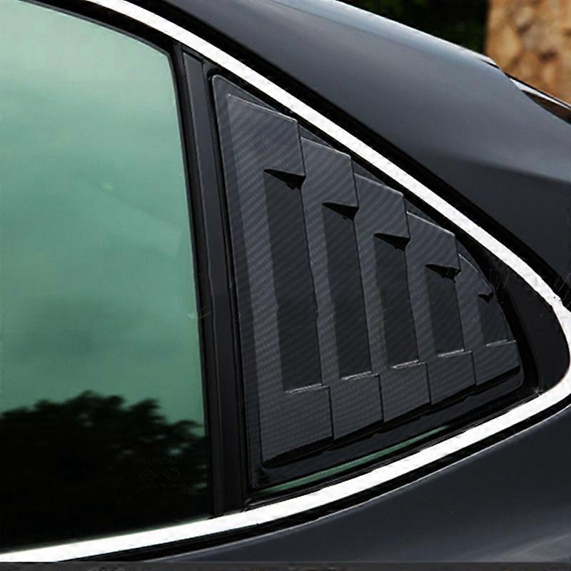 Suitable For 18 Camry Modified Camry Rear Triangle Shutters Decoration Carbon Fiber Outer Air Outlet Stickers