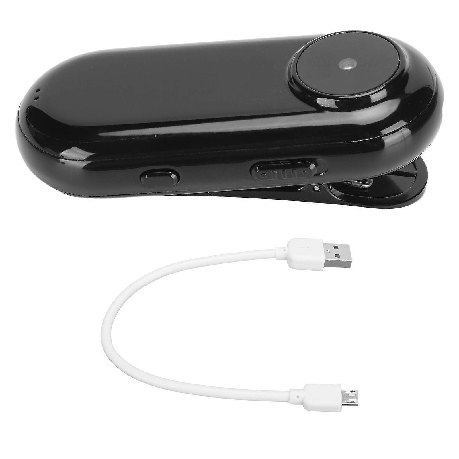 Mini Grabadora de Cámara 1080P Lente de 130 Grados Reducción de Ruido Grabadora de Voz de Vídeo de Bolsillo con Tarjeta de Memoria de Clip 16G