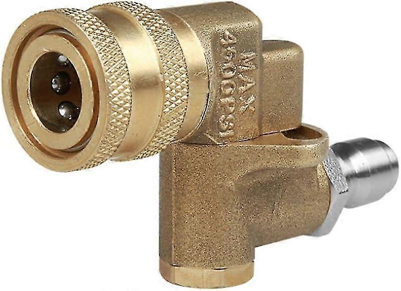 0.6" pressure washer swivel fitting with quick connector and adapter to attach the swivel fitting cleaning tool
