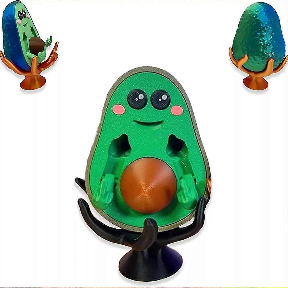 3D Printed FCK-You-Cado, 3D Printed Bad Avocado, Printed Middle Finger Statue