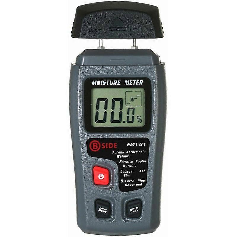 Wood Moisture Meter 4 Modes Portable Hygrometer Pine Type Wood Moisture Meter Handheld Instrument Water Leak Detector LCD Display