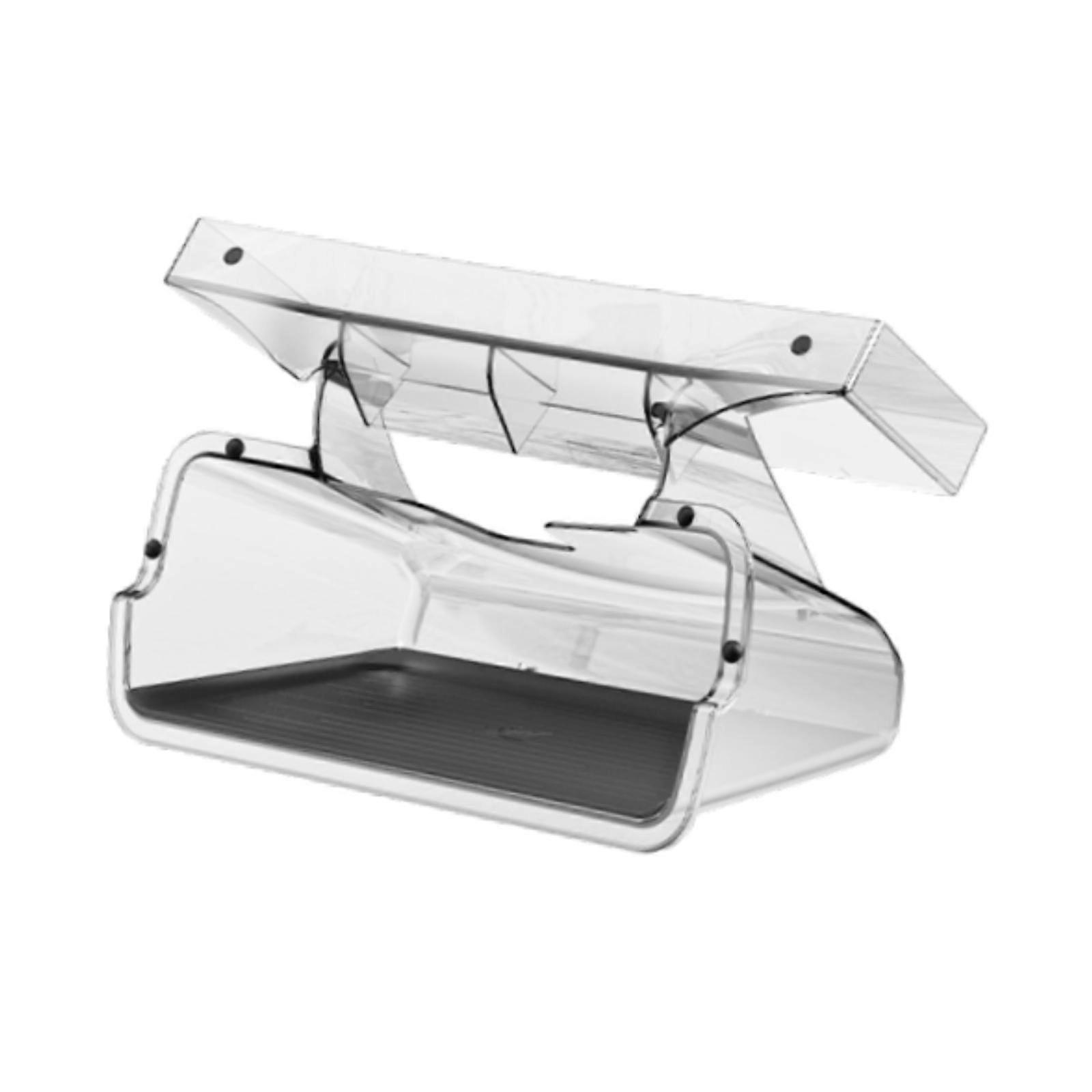 Under Screen Storage Box Acrylic Accessories for Tesla Model 3 Updated With black pad