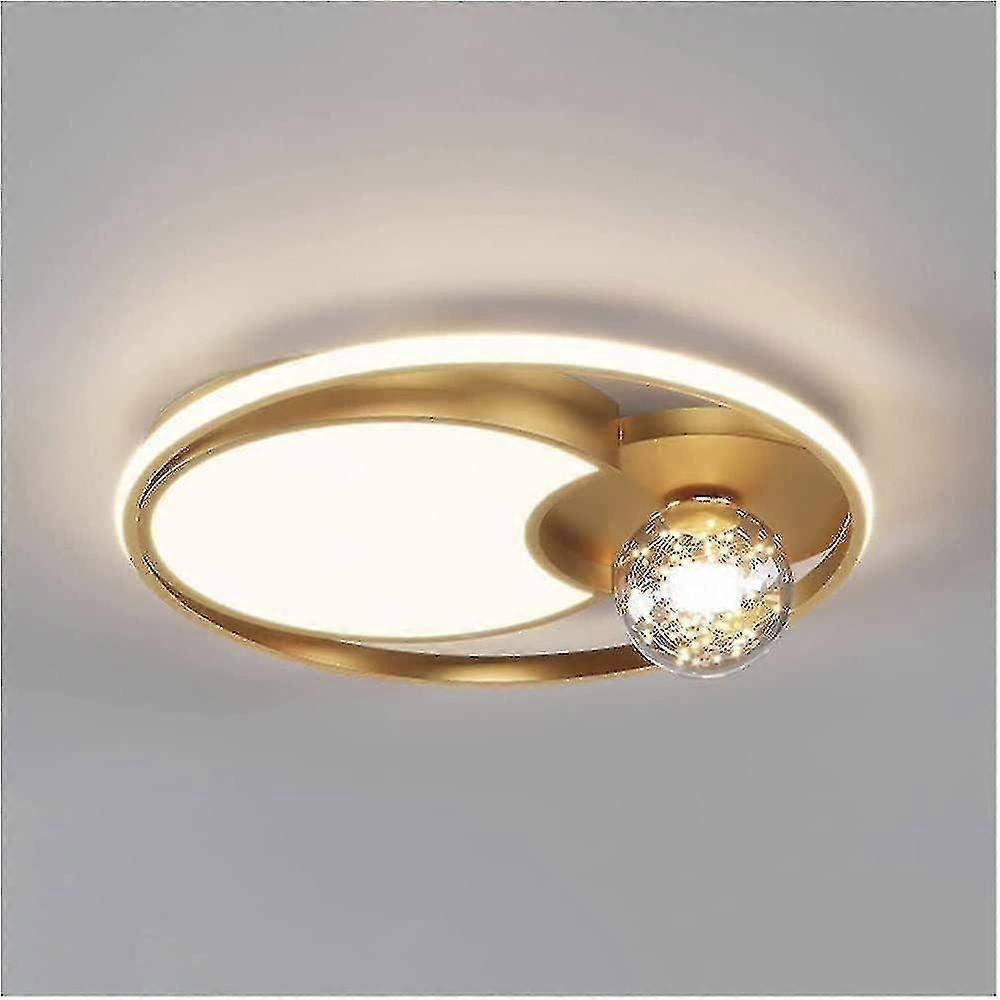 Round Led Ceiling Lampcreative Remote Control Dimmable Ceiling Lamp In Bedroom Kitchen Lighting In
