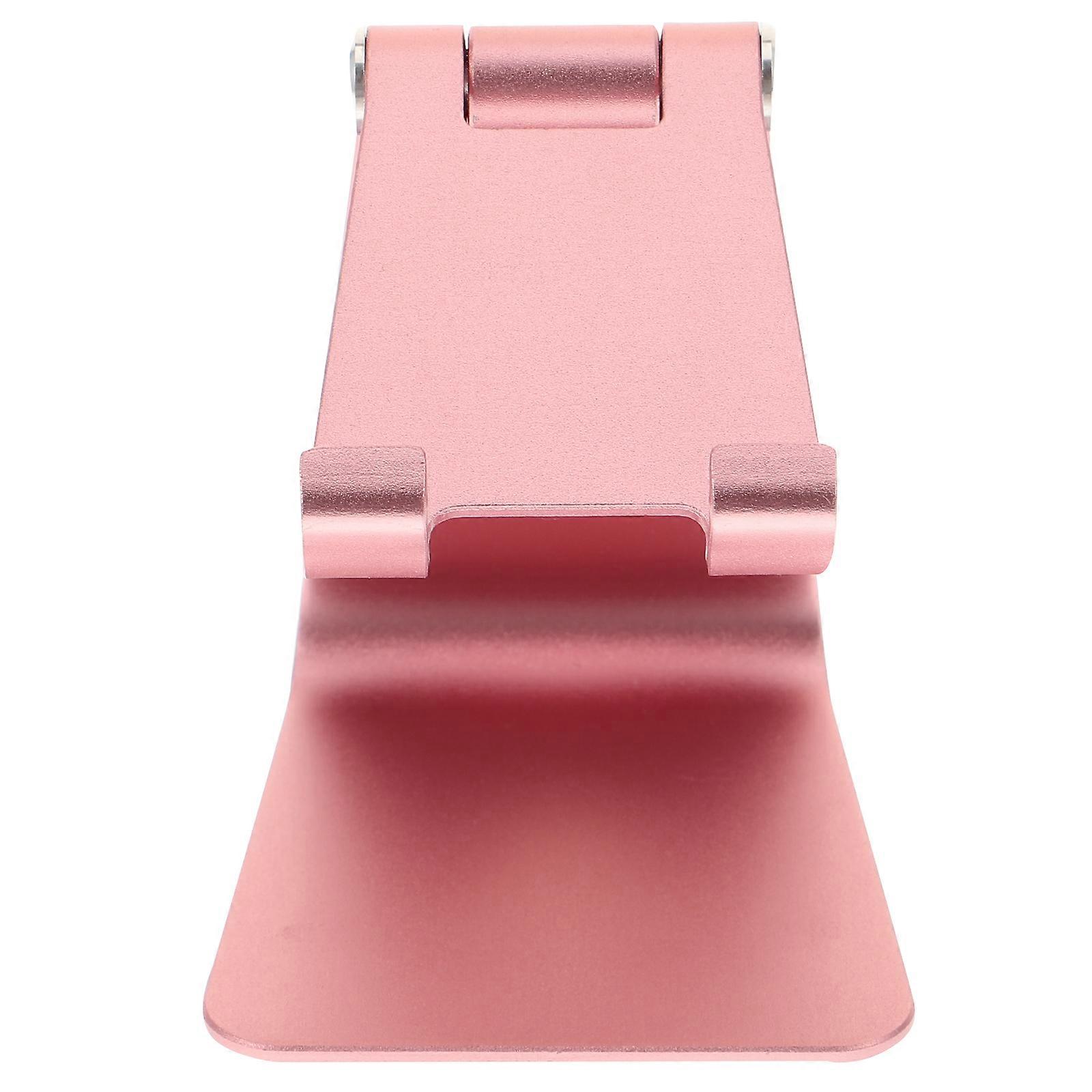 Iron Mobile Phone Case Base Bracket Creative Pattern Desktop Phone Holder for Smart Phone Tablet Pink