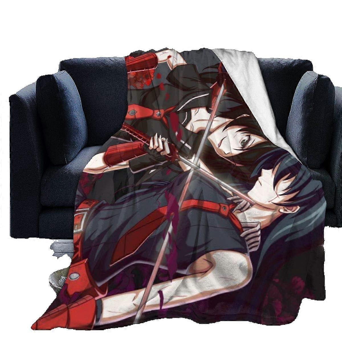 Anime Akame Ga Kill! Warm Fleece Blanket for Couch Bed Sofa V268