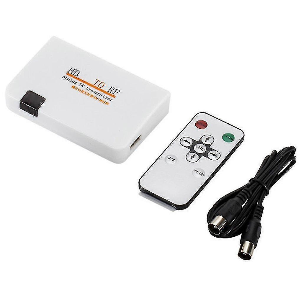 Hdmi-compatible To Rf Coaxial Converter Box Adapter Hd Digital Analog-Good