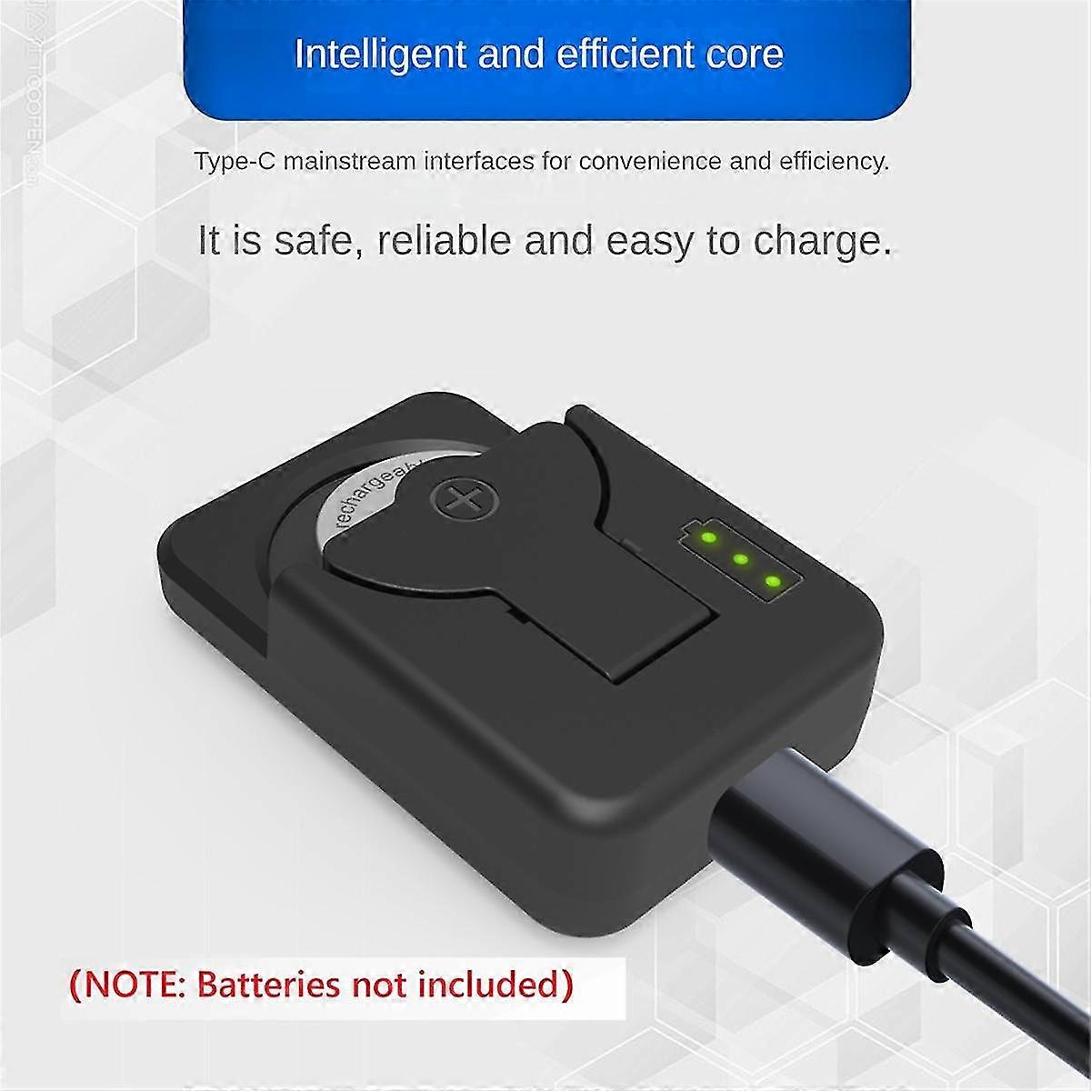 Button Battery Charger Type-C Lithium Battery Charger for LIR2032/LIR1632/LIR2025/LIR2016/LIR2032H
