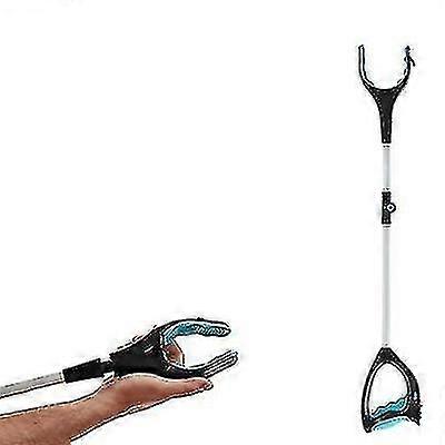 New Folding Picker Tool Garbage Clip Rotating Handle With Light