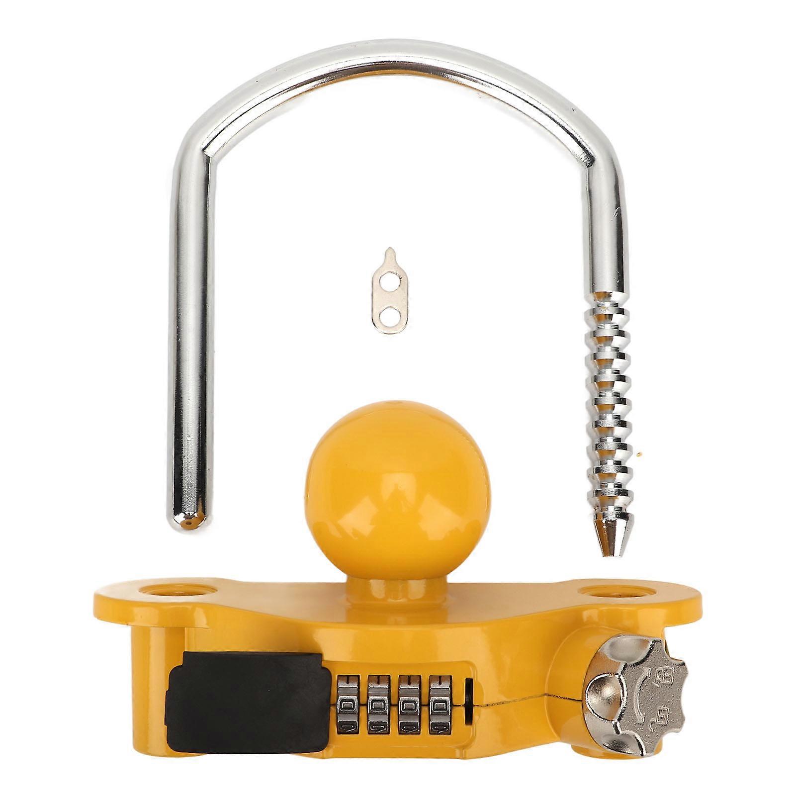 Trailer Coupler Lock Universal Hitch Lock U Shaped Combination Lock for Security