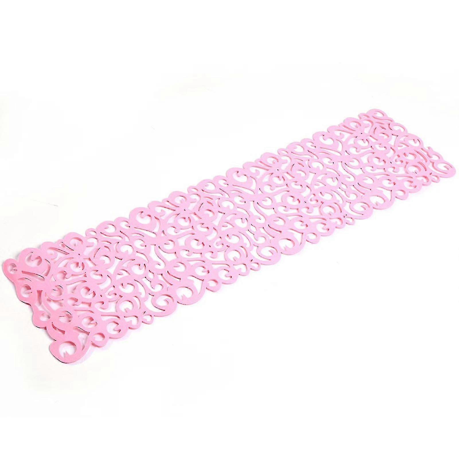 Felt Tablecloth Runner Placemats - Pink Rectangle - Household Decorations