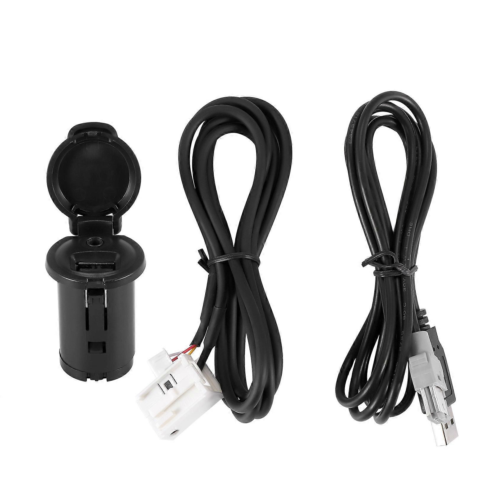 Car Stereo Male USB AUX Cable Set for 206 207 307 407 408 508 607 for C3 C4 C5 C6 for RD43 RD45