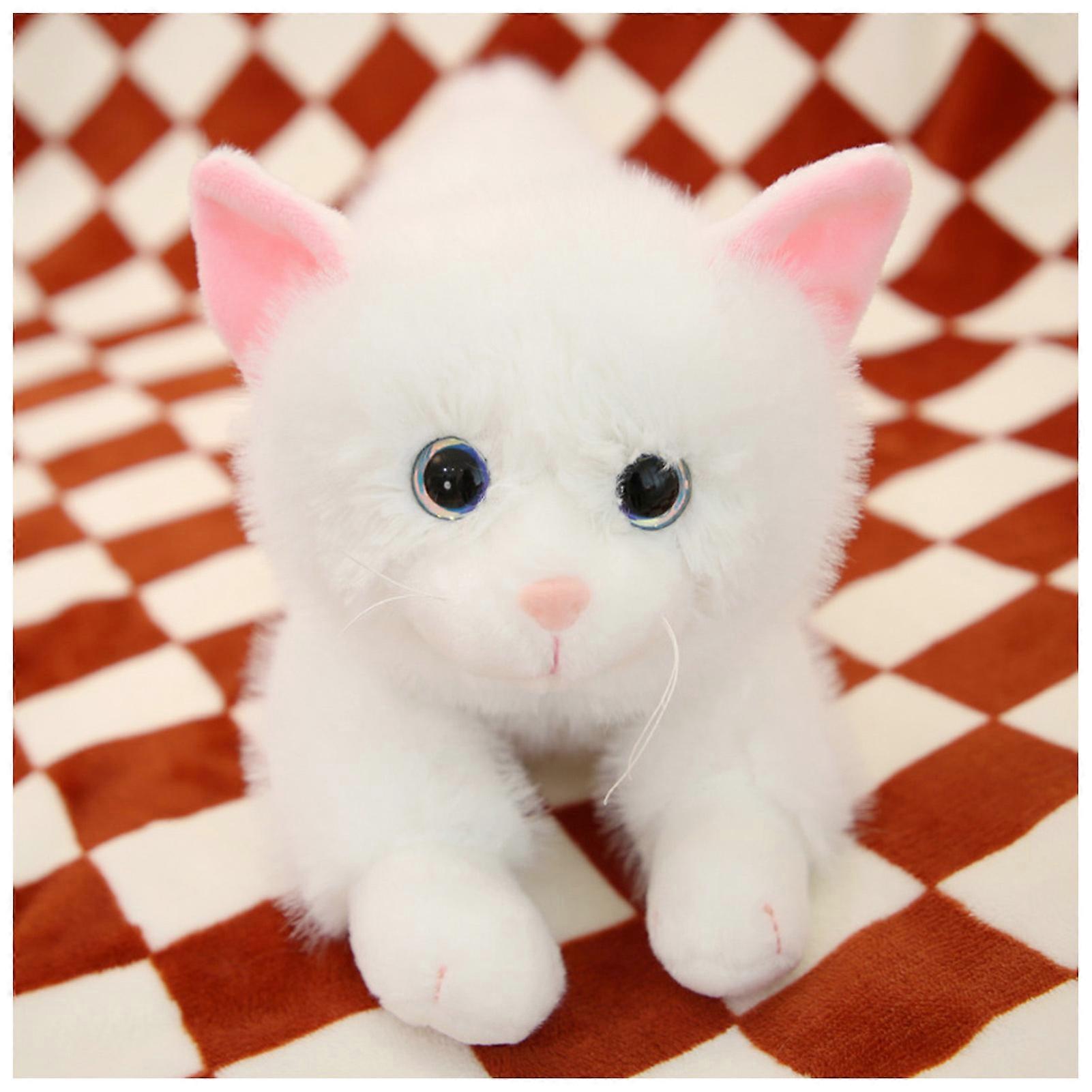 Kawaii Cat Plush Toys Realistic Stuffed Doll Creative Cute Simulation Stuffed Toy for Kids Baby Comforting Gift
