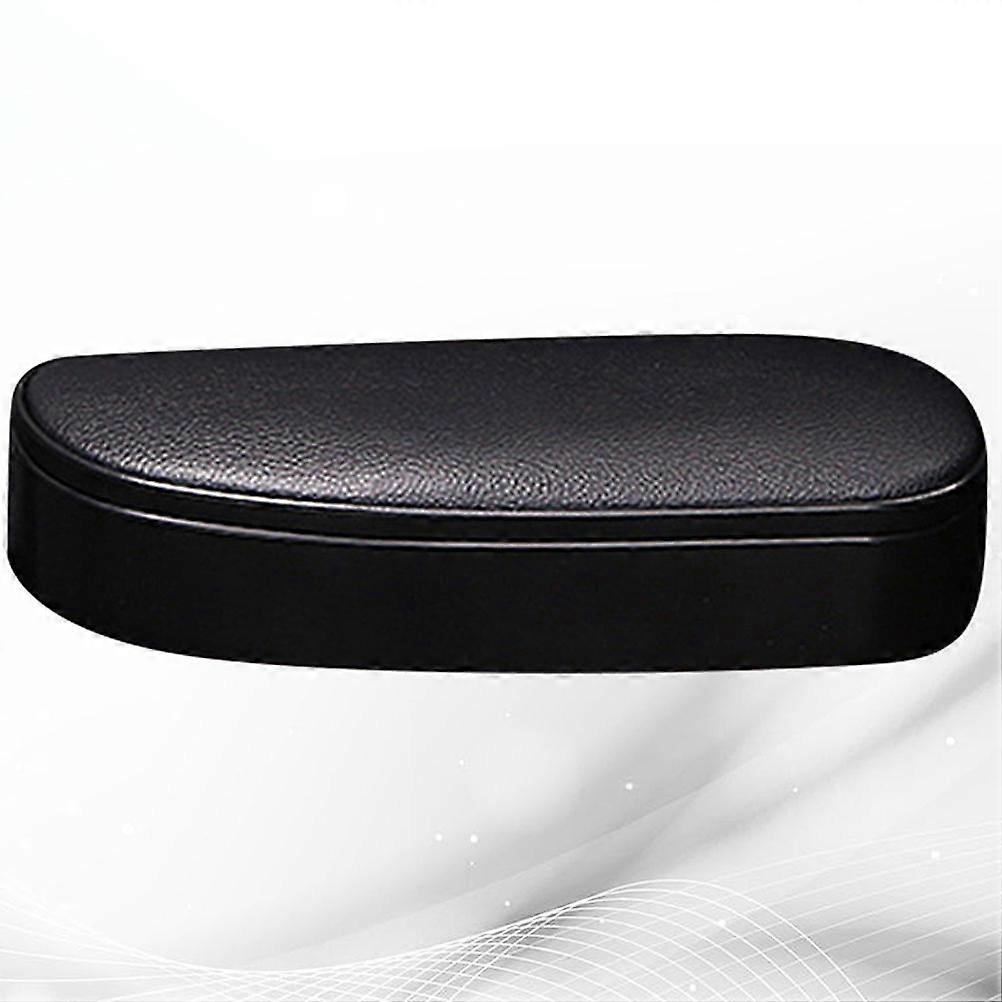 Adjustable Car Elbow Support Pad Armrest Box Riser Mat Car Storage Case - Driver Side (Black)