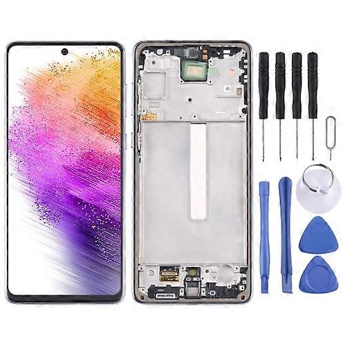 ORIG Super AMOLED LCD Screen For Samsung Galaxy A73 5G SM-A736B Digitizer Full Assembly with Frame