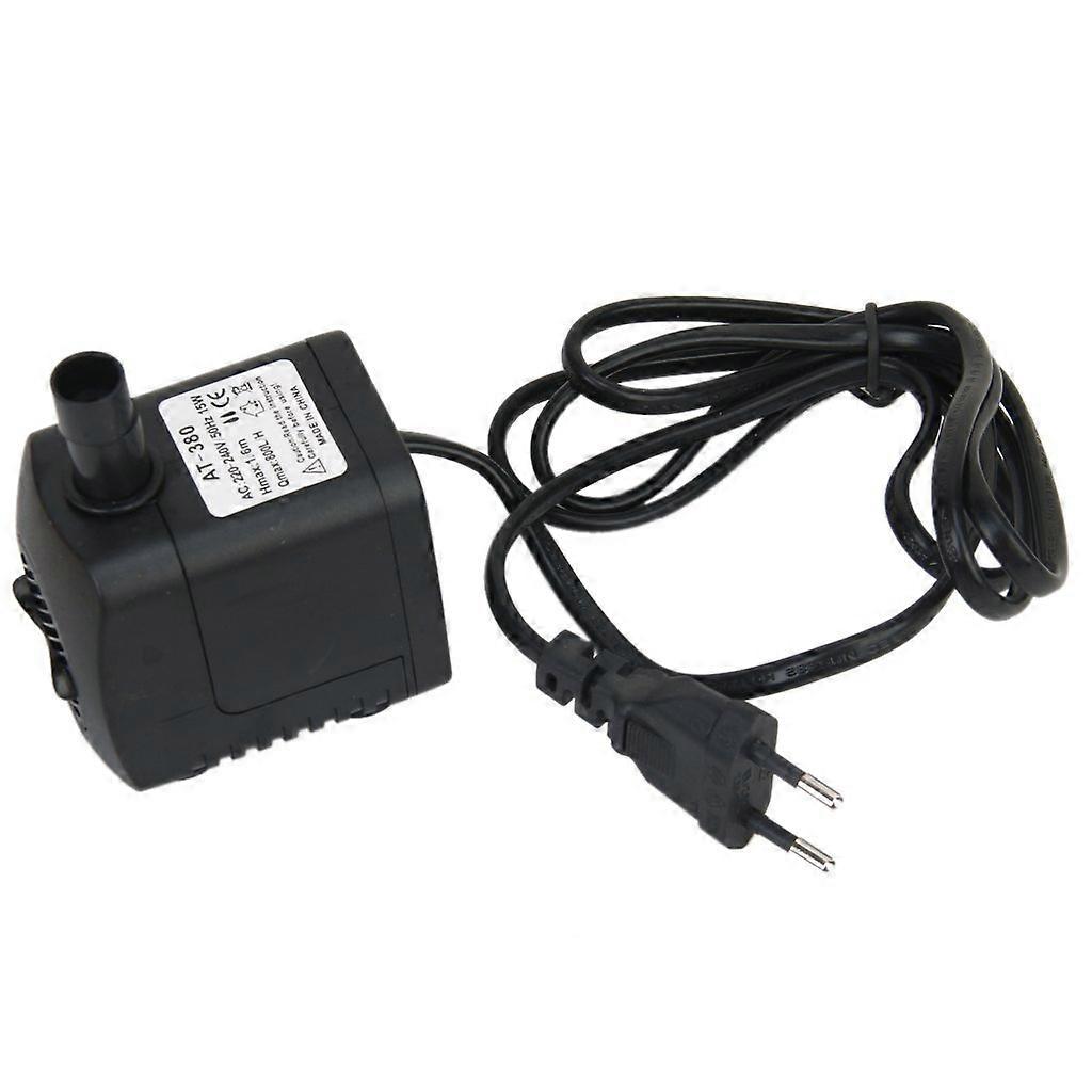 AC 220-240V 15W nedsænkbar pumpe Vandpumpe Springvand Dampumpe Akvarium EU-stik