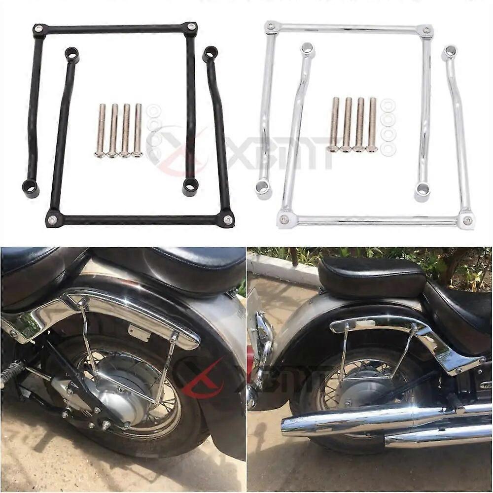 Motorcycle Saddlebag Supports Bars Mounts Bracket For Yamaha Dragstar V-Star DS400 DS650 DS1100 DS1300 XVS400 XVS650 XVS1100
