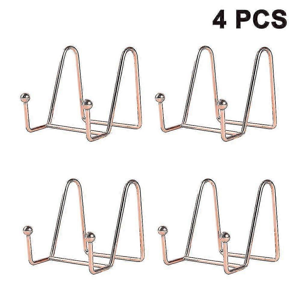 4pcs Plate Stands For Display Plate Holder Display Stand Metal Frame