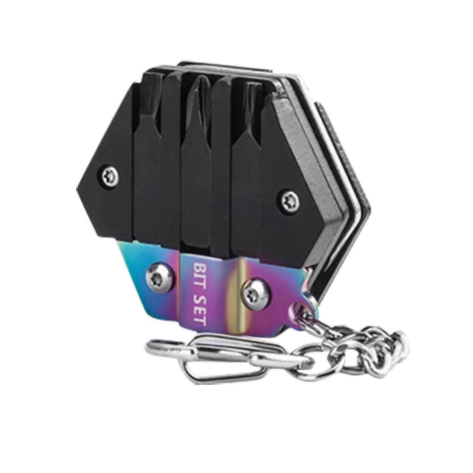 Multifunctional Keychain Gear Outdoor Keychain Screwdriver Repair Tools Mini