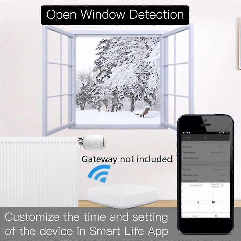 Tuya Zigbee3.0 Thermostatic Radiator Valve Temperature Controller Intelligent Radiator For Google A