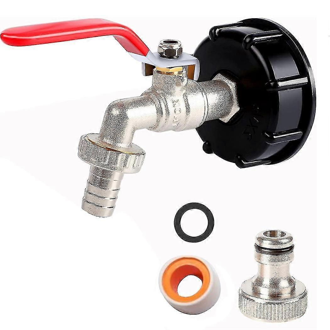 Ibc Container 1/2 Inch Brass Ibc Tank Accessories Ibc Tank Adapter Ibc Valve For S60x6 Water Tank 1