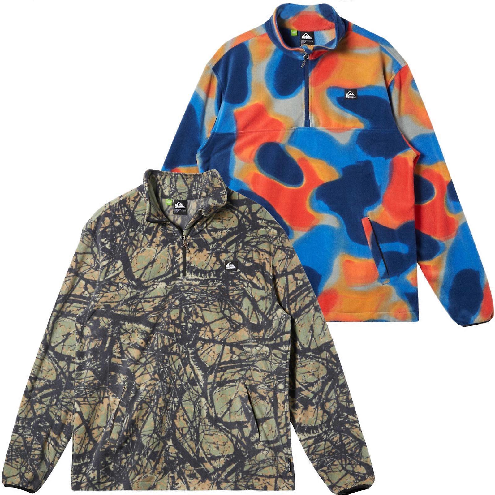 Quiksilver Mens Surf Days Pullover Half Zip Polar Fleece Jacket Outdoor