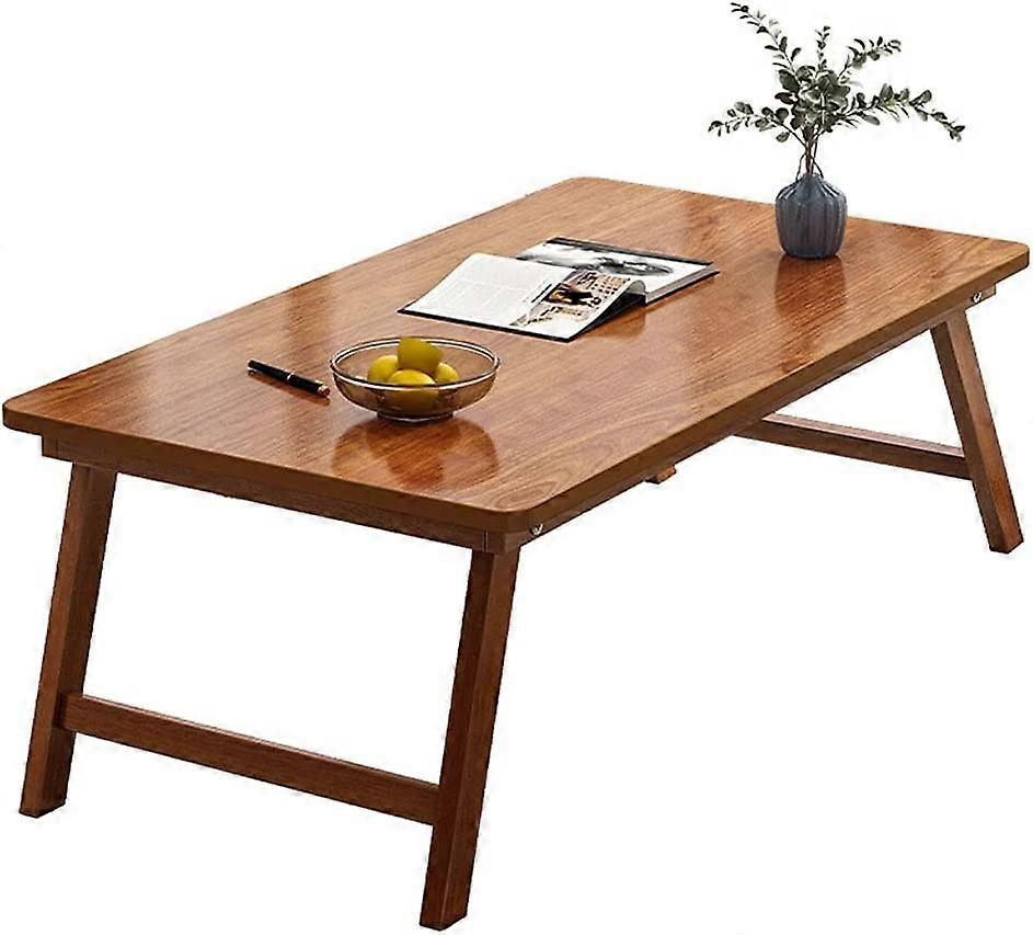 Folding Table Home Office Computer Desk Walnut 60cm