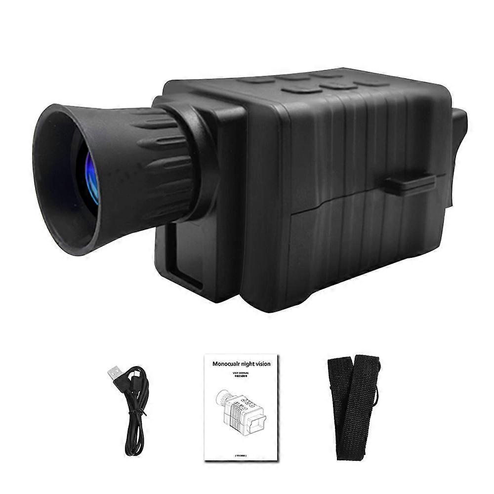 4K nattesynsenhed Dag Nat Brug P Optagelse Videooptagelse Monokulært Kikkertsigt 850nm 3W Infrarødt lys Digital Vedio-kamera