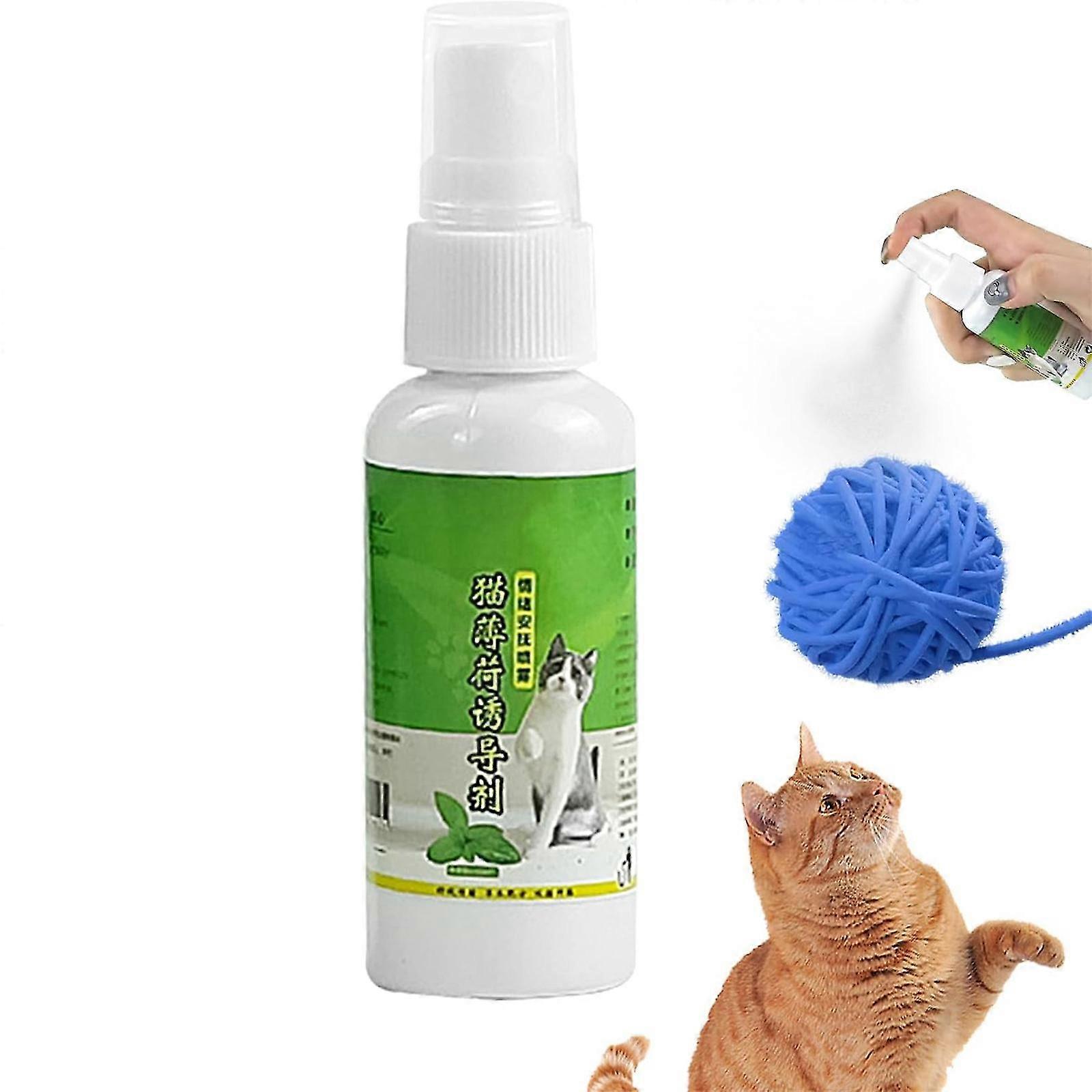 Liquid Catnip Spray, 50ml Cat Spray Natural, Cat Calming Spray, Cat Accessories For Indoor Cats, Cat Catnip For Training Redirecting Bad Behaviors