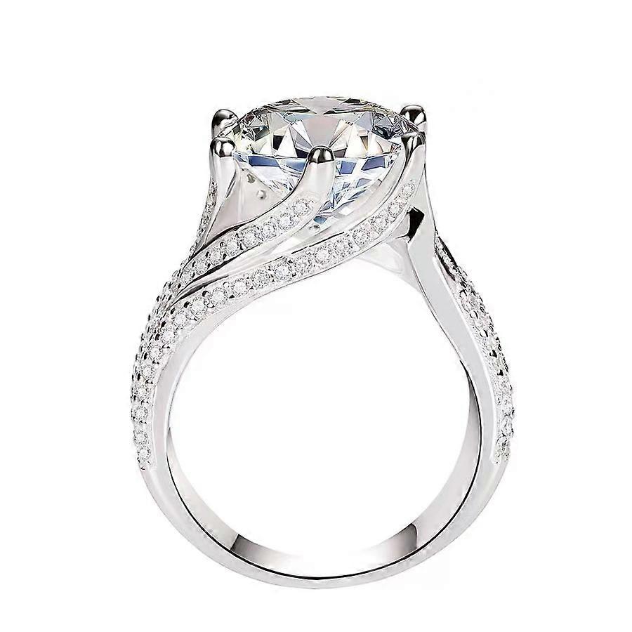 Artificial diamond ring with adjustable opening