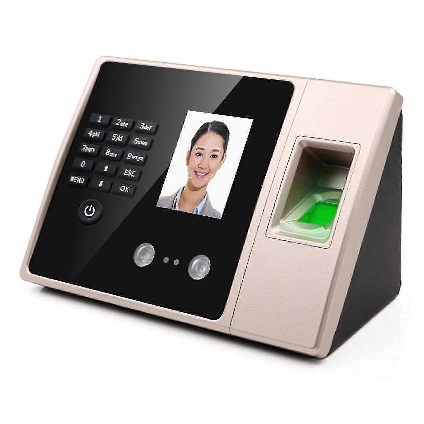 Intelligent Biometric Fingerprint Time Attendance Machine With Hd Display Screen Time Clock Support Face Fingerprint Password Employee Checking-in Rec